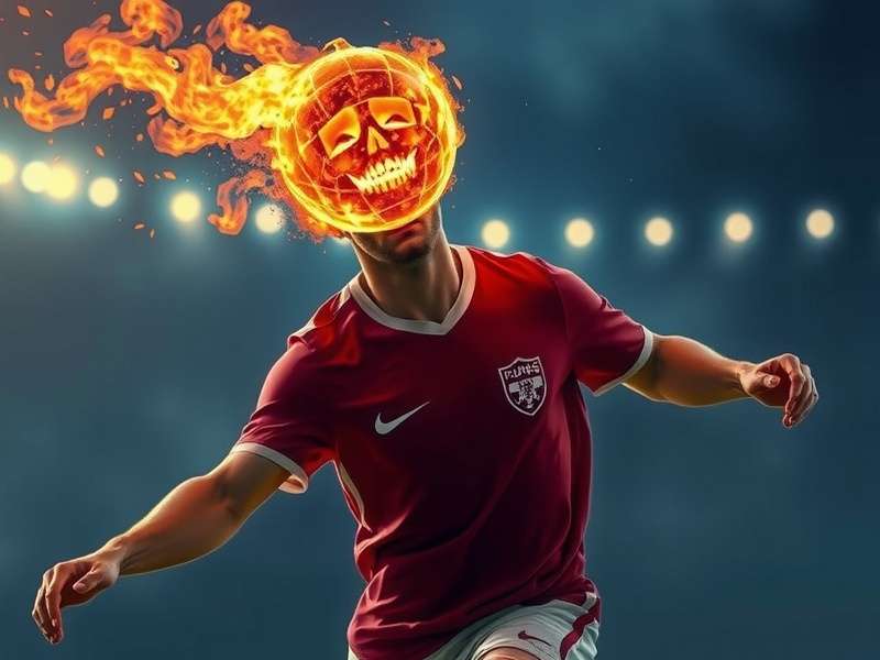 Head Soccer Death Mode intense gameplay screenshot showing a character using a special power