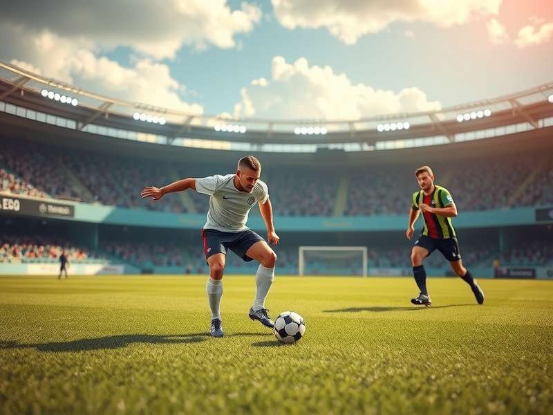 Head Soccer Tesla character in action with electric powers