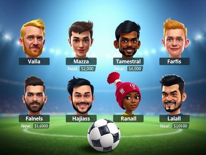 Striker Character Head Soccer