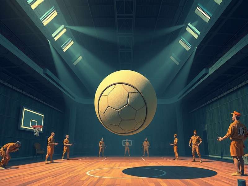 Scientific diagram analyzing ball trajectory after head impact in Head Soccer