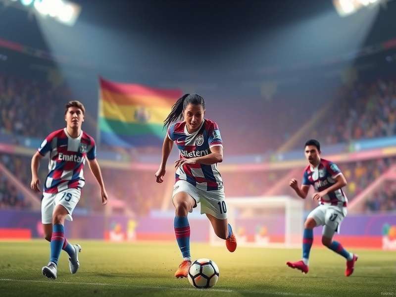 Head Soccer gameplay showing two characters using special powers in a stadium