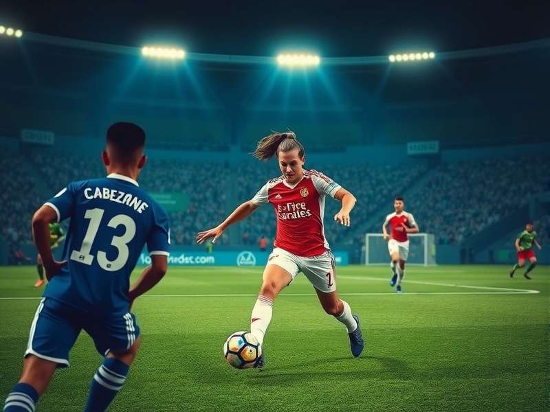 Head Soccer gameplay action with two characters heading the ball