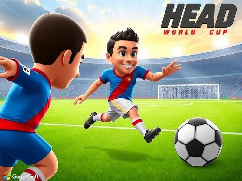 Sports Head Soccer World Cup gameplay showing characters in action