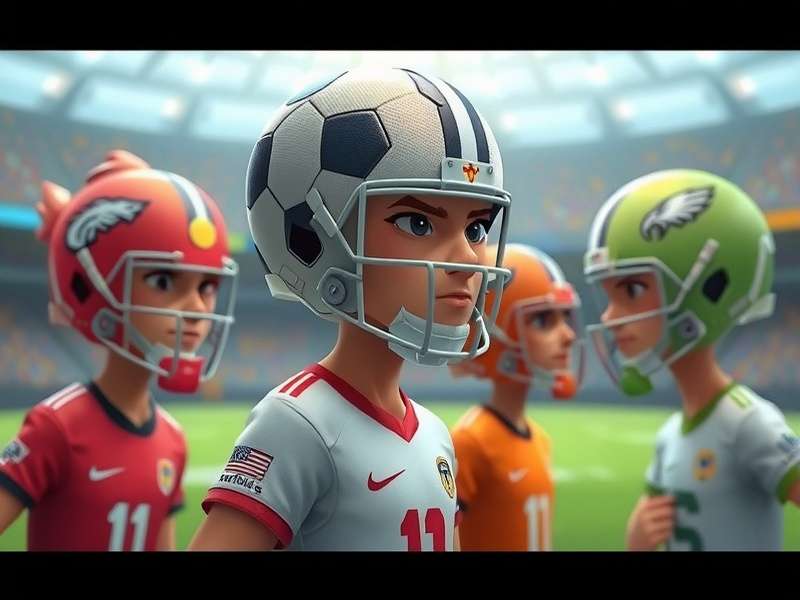 Football Heads gameplay screenshot showing characters in action