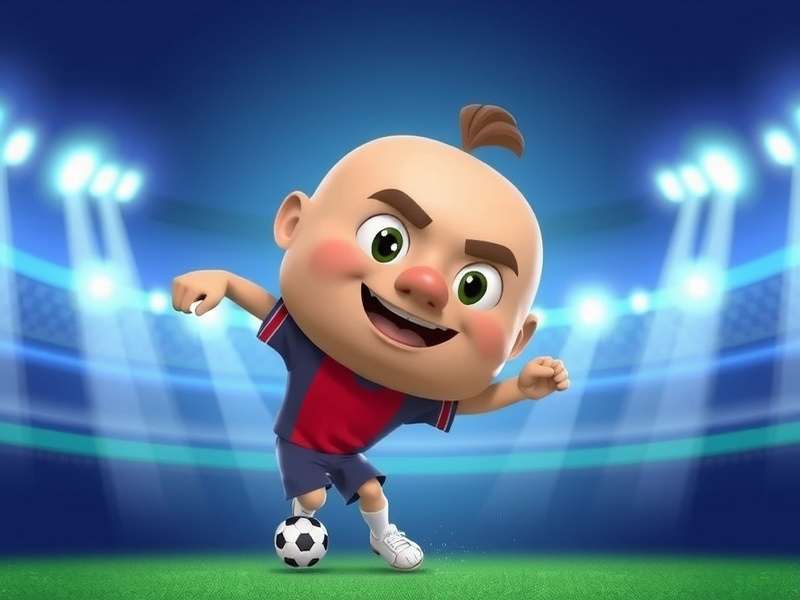 Two players competing in Big Head Soccer 2 Player mode