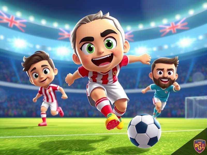 Head Soccer World Cup gameplay screenshot showing two characters competing