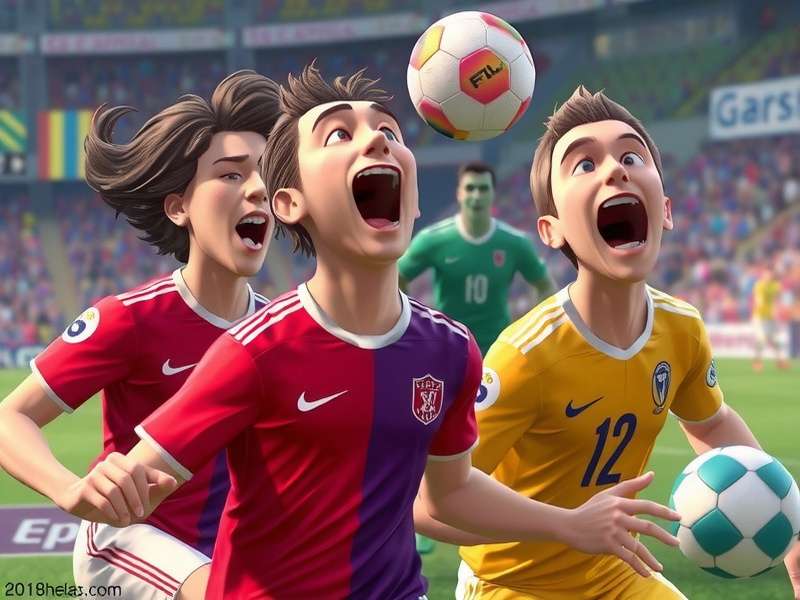 Soccer Heads Friv gameplay action scene