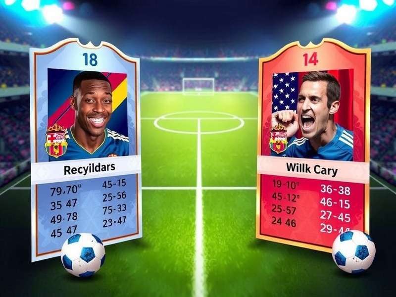 Sports Head Soccer Card Swap Interface showing rare character cards being traded