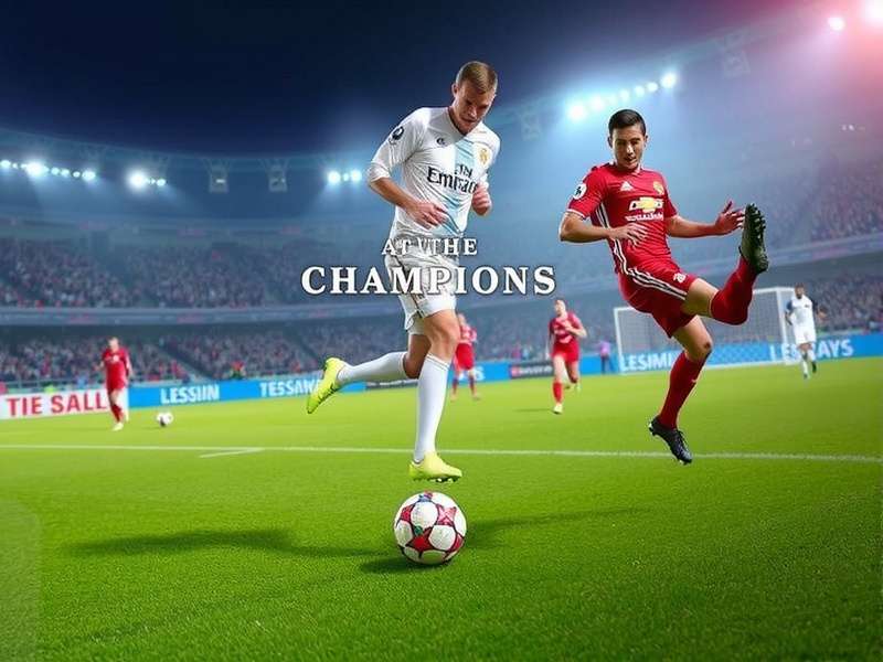 Dynamic action scene from a Head Soccer match in the Dvadi Champions League