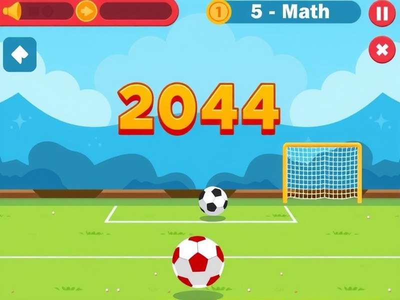 Head Soccer 2024 Math Playground gameplay screenshot showing character selection and mathematical hints