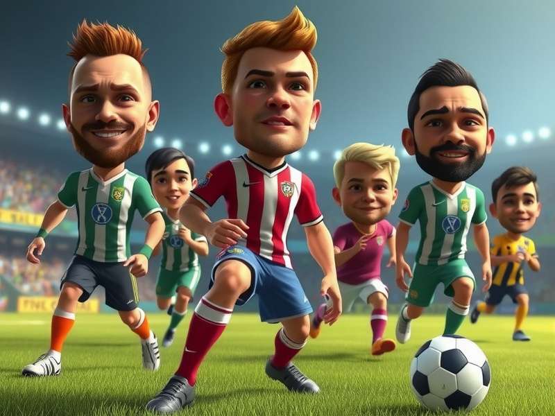 A diverse lineup of popular Head Soccer characters showcasing unique designs