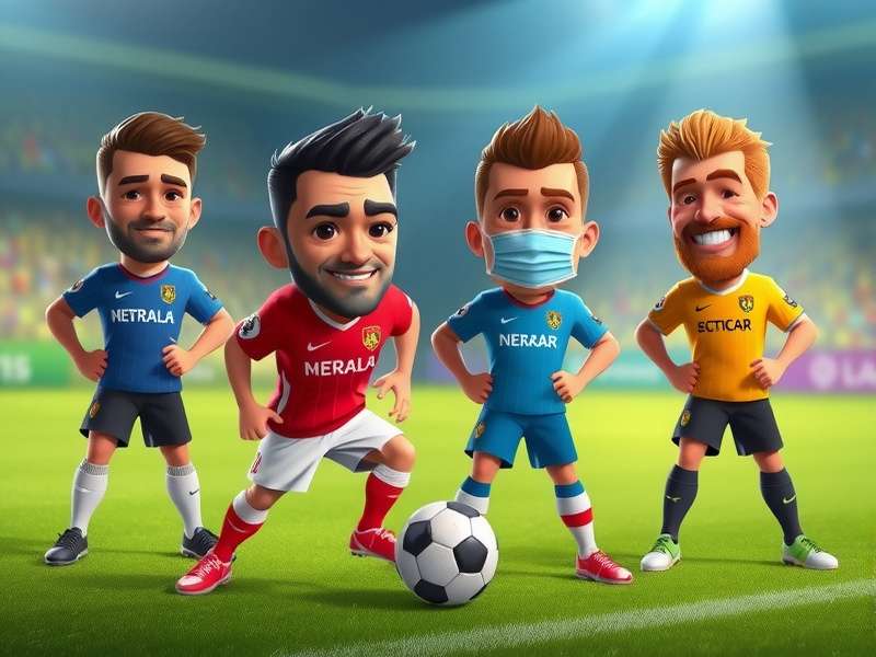 Head Soccer Vampire Character sucking life