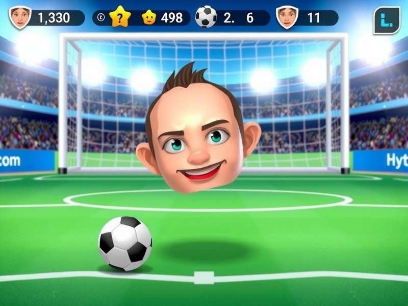 Head Soccer Baseball Bonus Game gameplay screen showing a character hitting a ball