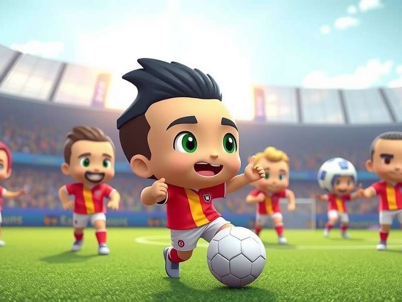 Bobble Head Soccer intense match gameplay screenshot