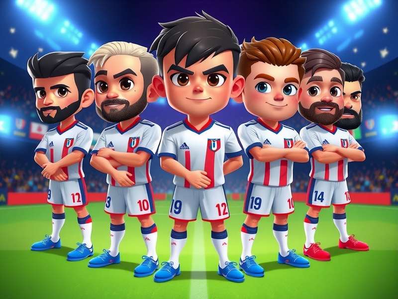 Head Soccer Characters With Flags 2025 — complete roster showing international flag characters